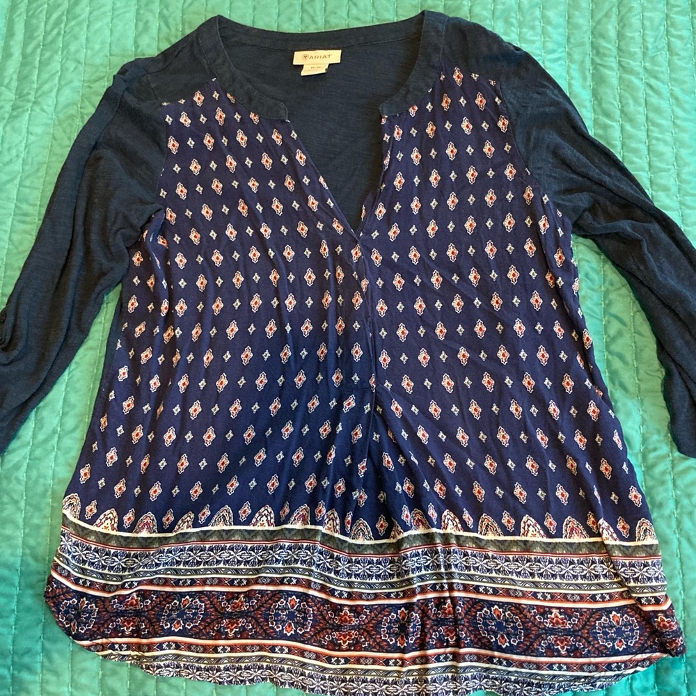 3/4 Sleeve Ariat Blouse